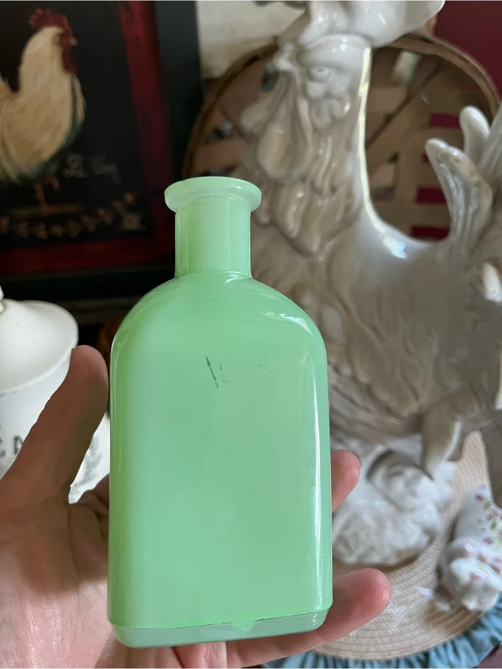 Hearth & Hand with Magnolia Mint Green Milk Glass Vase